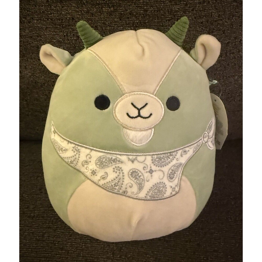 Squishmallows Palmer Goat 8" Soft Plush Mint Green Pillow NWT 594-2 So Cute!
